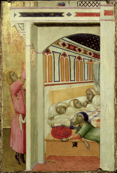 La charité de Saint Nicolas de Bari - Ambrogio Lorenzetti